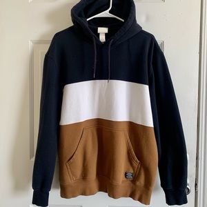 H&M tricolor hoodie sweater